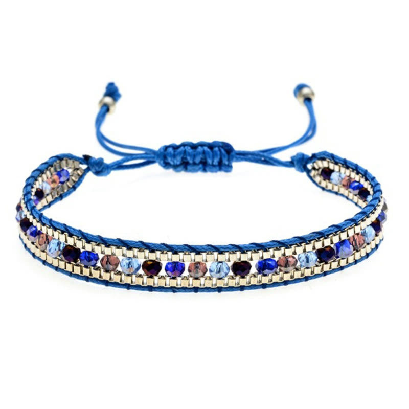FuAttract Harmony Balance & Emotional Energy Colorful Crystal Woven Friendship Bracelet - Blue - image 18