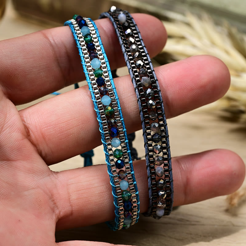 FuAttract Harmony Balance & Emotional Energy Colorful Crystal Woven Friendship Bracelet - image 3