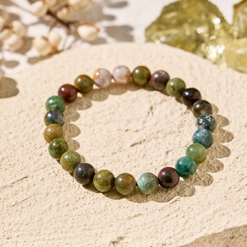 FuAttract Harmony Balance & Positive Vibes Natural Multi Material Stone Fashion Versatile Bracelet - Indian Agate - image 30
