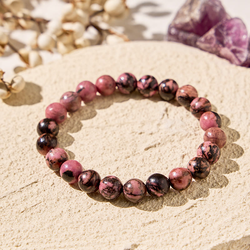FuAttract Harmony Balance & Positive Vibes Natural Multi Material Stone Fashion Versatile Bracelet - Rhodonite - image 59