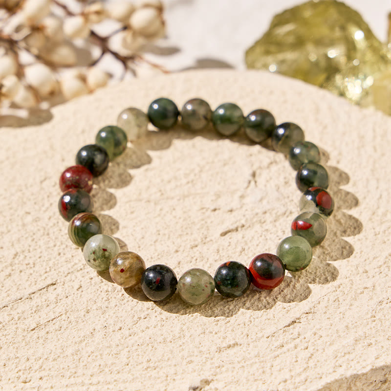 FuAttract Harmony Balance & Positive Vibes Natural Multi Material Stone Fashion Versatile Bracelet - African Bloodstone - image 61