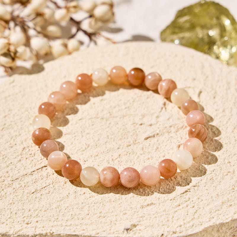 FuAttract Harmony Balance & Positive Vibes Natural Multi Material Stone Fashion Versatile Bracelet - Moonstone - image 71