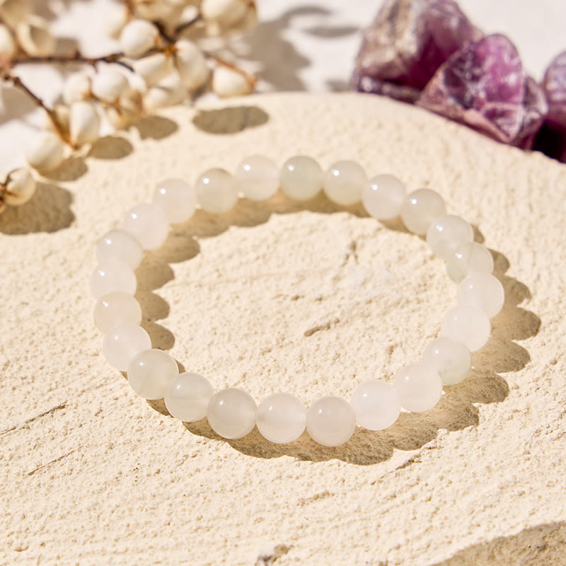 FuAttract Harmony Balance & Positive Vibes Natural Multi Material Stone Fashion Versatile Bracelet - White Jade - image 85