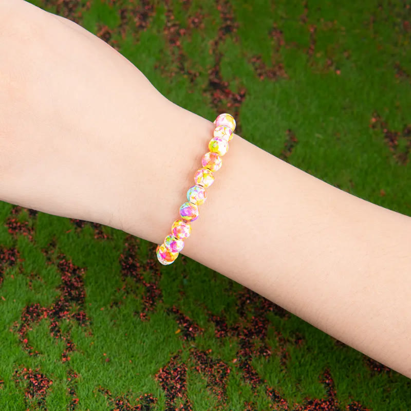 FuAttract Calm Balance & Inner Harmony Pink Blue Imperial Stone Safety Bracelet - image 5