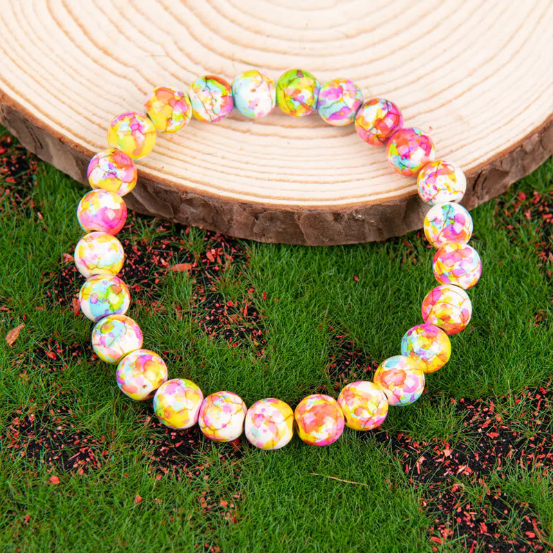 FuAttract Calm Balance & Inner Harmony Pink Blue Imperial Stone Safety Bracelet - image 4