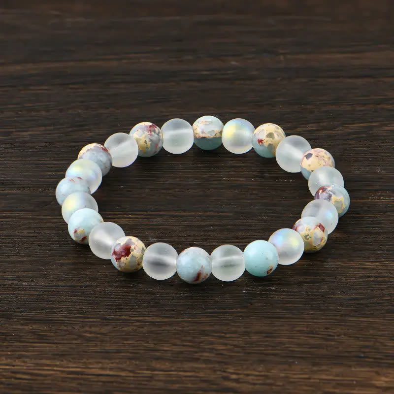 FuAttract Guidance Wisdom & Inner Direction Shoushan Stone Glaze Intention Bracelet - image 4