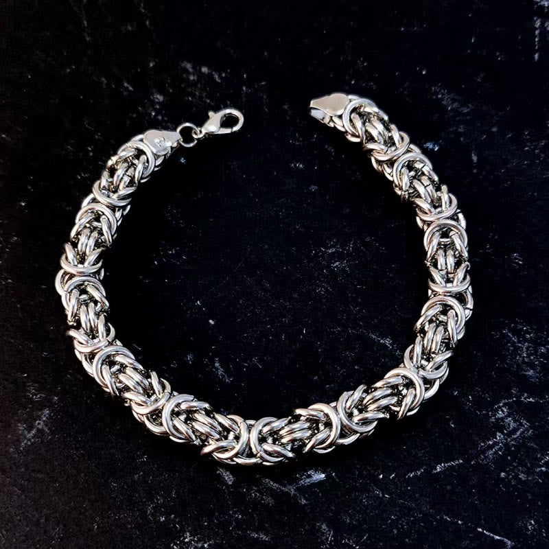 FuAttract Harmony Strength & Connection Stainless Steel Intricate Interlocking Chain Bracelet - image 2