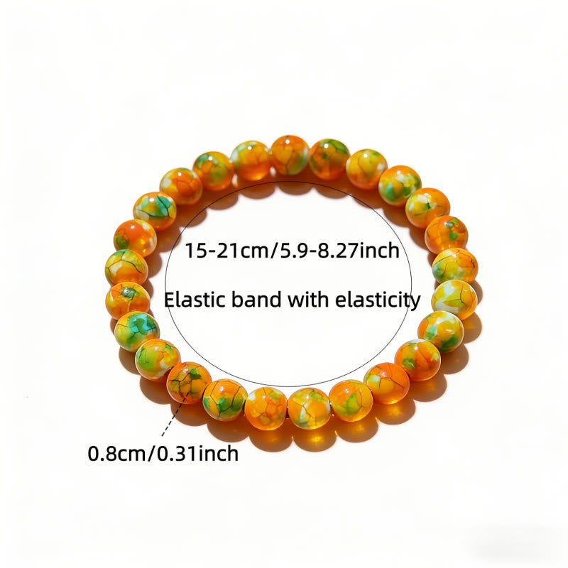 FuAttract Calm Harmony & Healing Natural Orange-Yellow Rain Flower Stone Serenity Bracelet - image 6