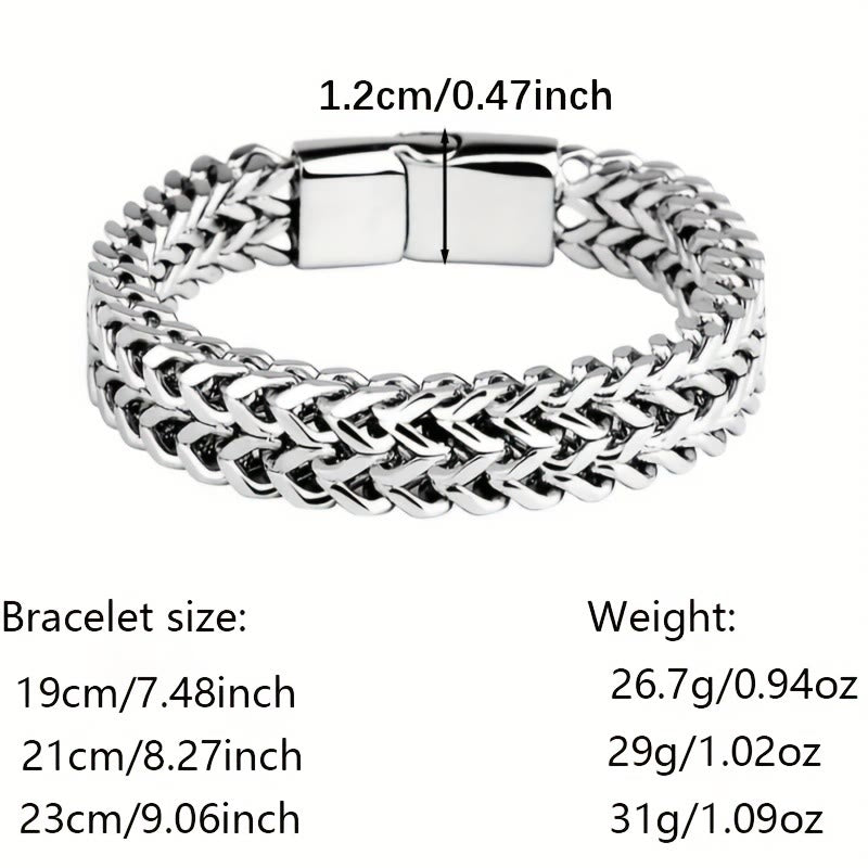 FREE Today: Strength Stability & Connection Woven Square Reversible Stainless Steel Bracelet - image 5