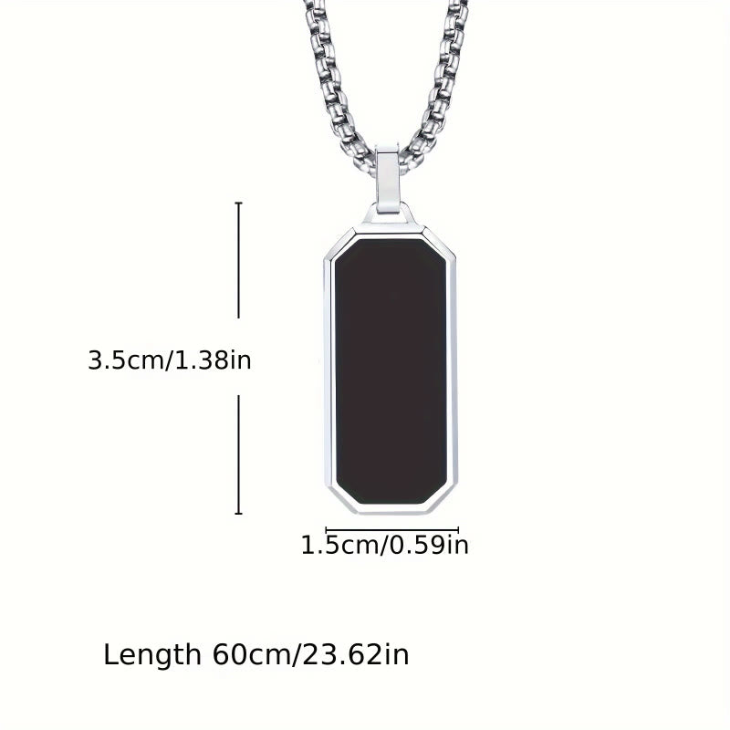 FuAttract Protection Clarity & Confidence Stainless Steel Resin Glossy Minimalist Pendant Necklace - image 6