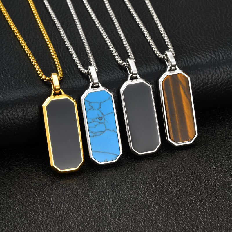 FuAttract Protection Clarity & Confidence Stainless Steel Resin Glossy Minimalist Pendant Necklace - image 8