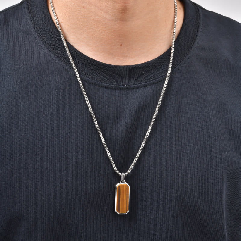 FuAttract Protection Clarity & Confidence Stainless Steel Resin Glossy Minimalist Pendant Necklace - image 13