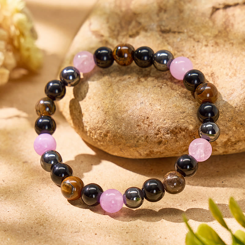 FuAttract Protection Strength & Confidence Tiger Eye Amethyst Healing Bracelet - image 2