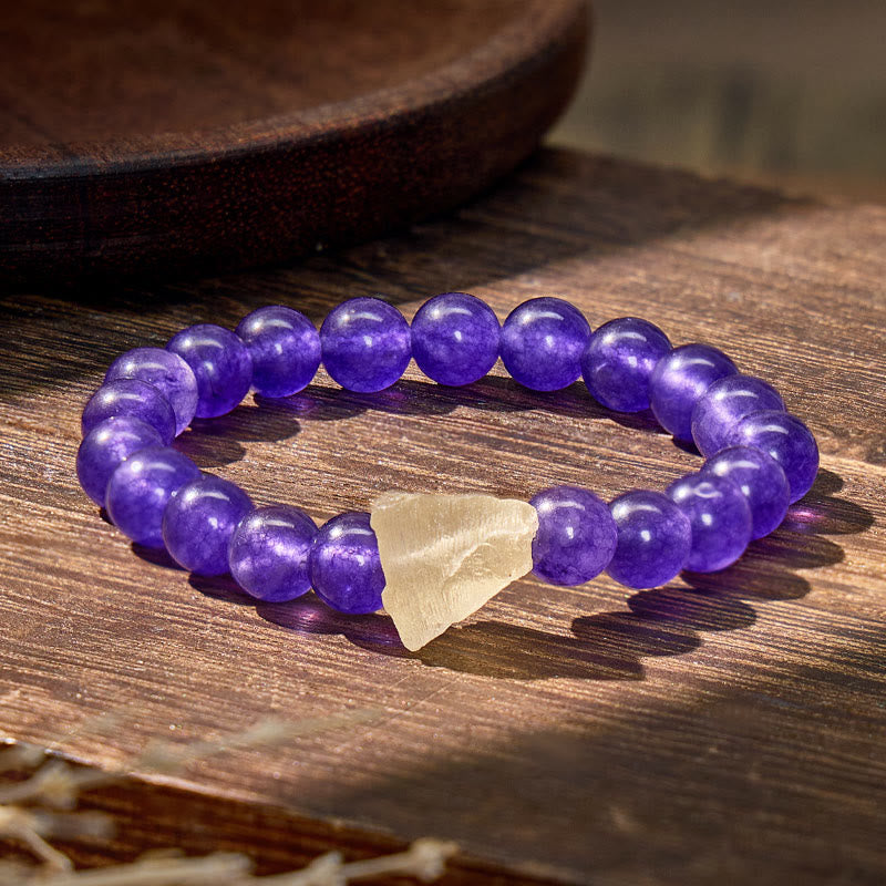 FuAttract Clarity Prosperity & Success Natural Amethyst Citrine Beaded Bracelet - image 1