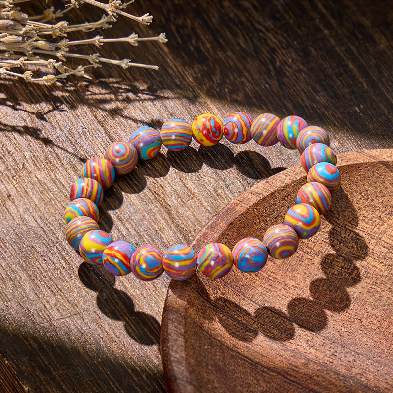 FuAttract Harmony Joy & Vitality Natural Rainbow Calsilica Healing Bracelet - image 1