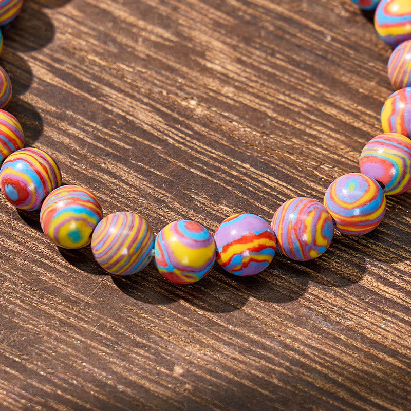 FuAttract Harmony Joy & Vitality Natural Rainbow Calsilica Healing Bracelet - image 5