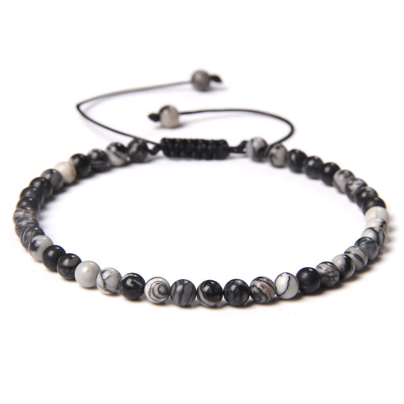 FREE Today: Freedom Balance & Vitality Natural Stone Bohemian Handmade Adjustable Rope Bracelet - Black Veined Jasper - image 10