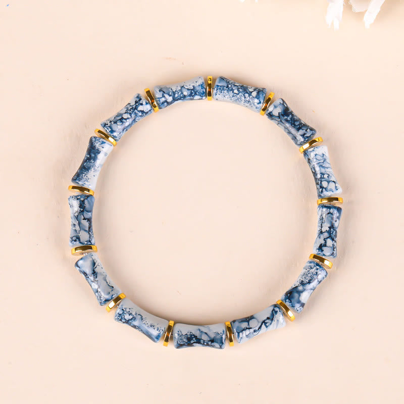 FuAtrract Energy Strength & Wealth Prosperity Crystal Bamboo Knot Bracelet - image 3