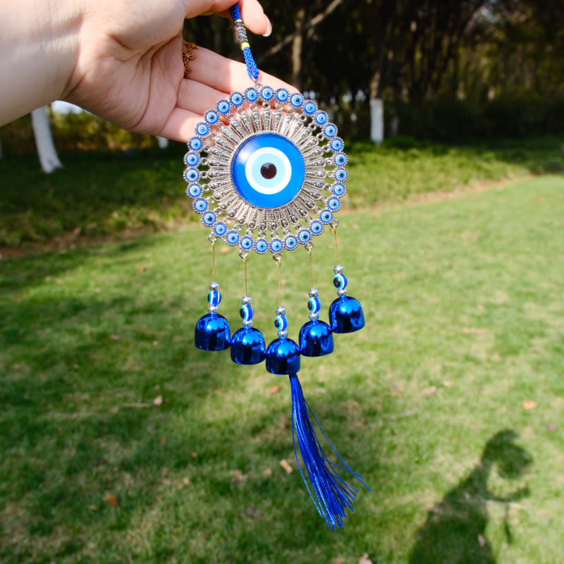 FuAttract Protection Luck & Guardian Vintage Evil Eye Wind Chime Wall Decor - Evil Eye 2 - image 1