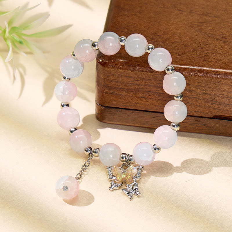 FuAttract Love & Harmony Blue Glaze Beads Butterfly Charm Bracelet - image 22