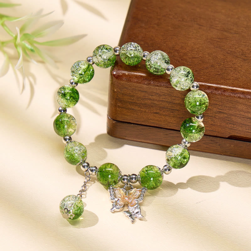 FuAttract Love & Harmony Blue Glaze Beads Butterfly Charm Bracelet - image 10