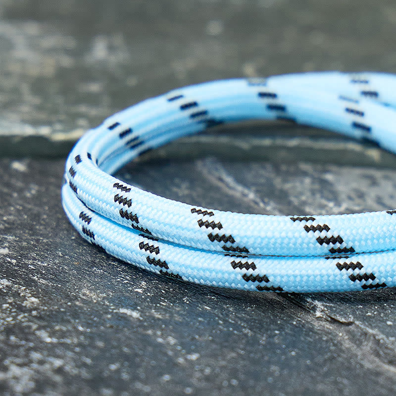 FuAttract Strength Courage & Resilience Stainless Steel Magnetic Clasp Double Layer Sport Outdoor Rope Bracelet - image 4