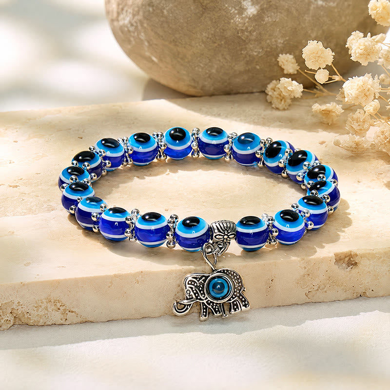 FuAttract Guardian Protection & Spiritual Harmony Hamsa Hand Evil Eye Bracelet - Elephant - image 10