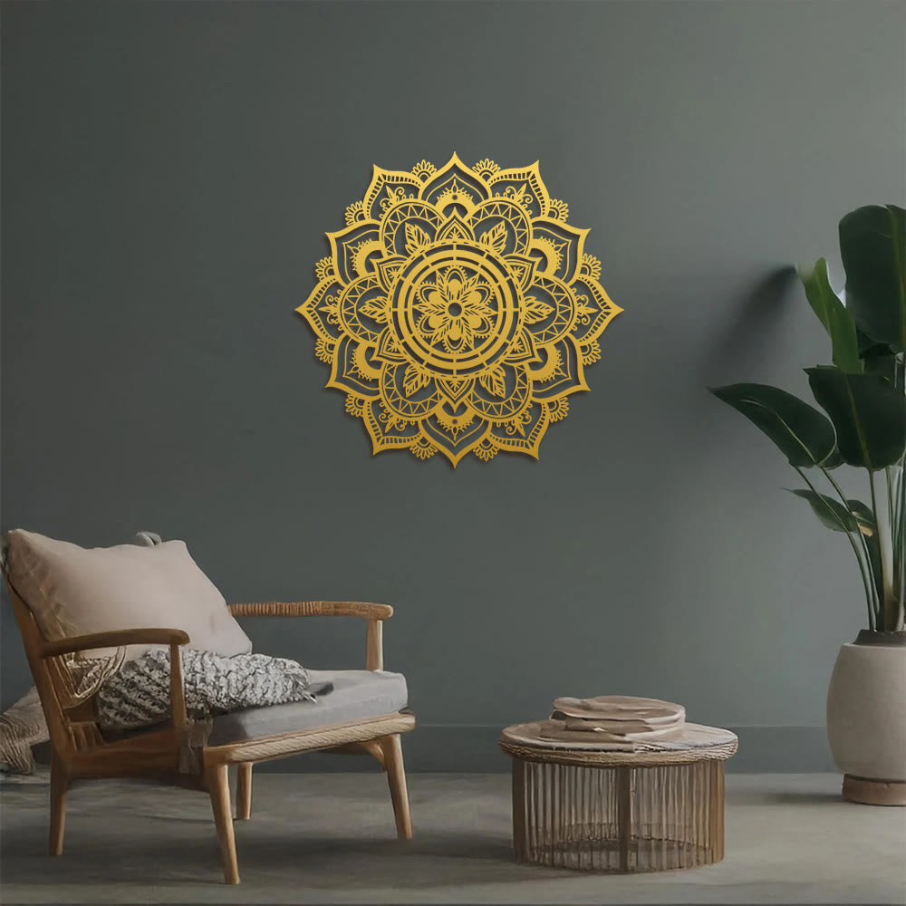 FuAttract Focus Serenity & Alignment Mandala Geometric Symmetry Metal Wall Decor Home Art Decor - image 10