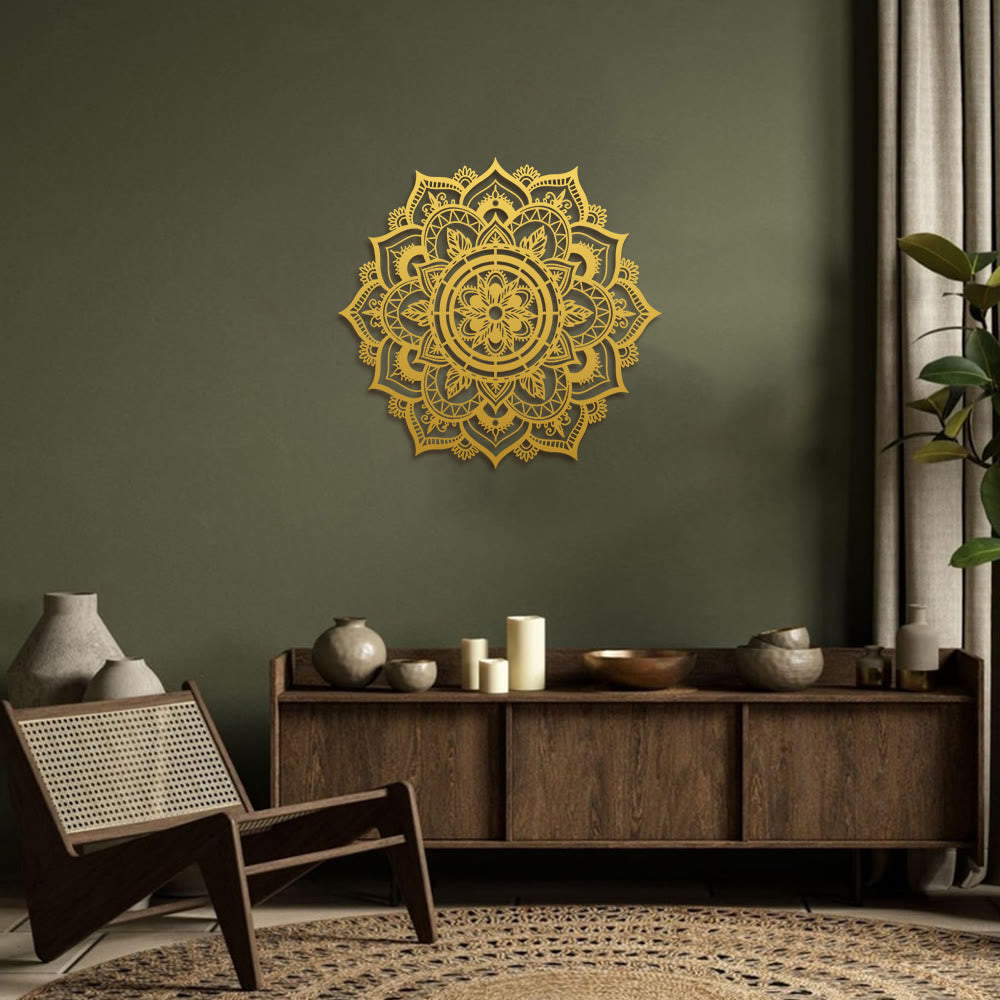 FuAttract Focus Serenity & Alignment Mandala Geometric Symmetry Metal Wall Decor Home Art Decor - image 17