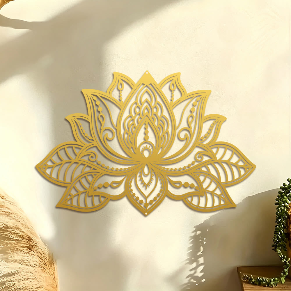 FuAttract Purity Serenity & Elegant Energy Lotus Mandala Metal Wall Decor Home Art Decor - image 10