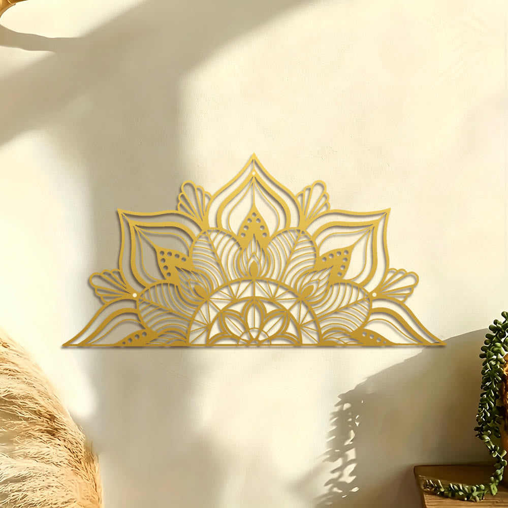 FuAttract Focus Alignment & Creative Half Mandala Design Metal Wall Decor Home Art Decor - image 10