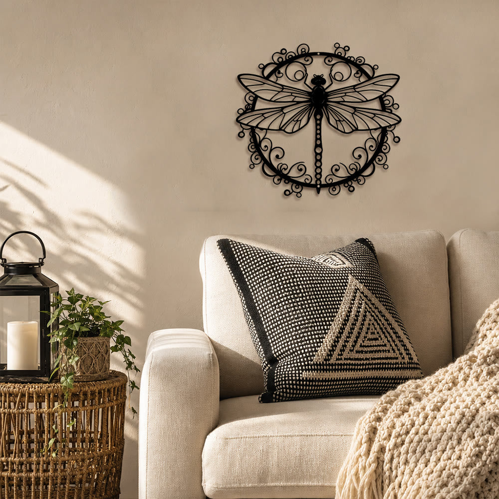 FuAttract Elegance Harmony & Graceful Dragonfly Metal Wall Decor Home Art Decor - image 9