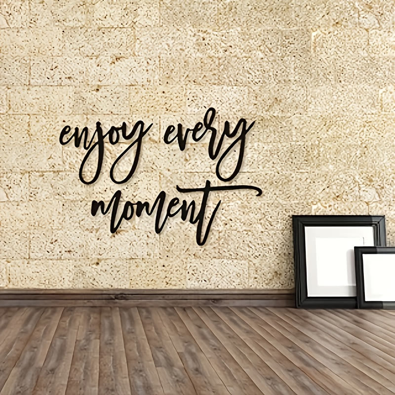 FuAttract Happiness Gratitude & Positive Enjoy Every Moment Metal Wall Decor Home Art Decor - image 3
