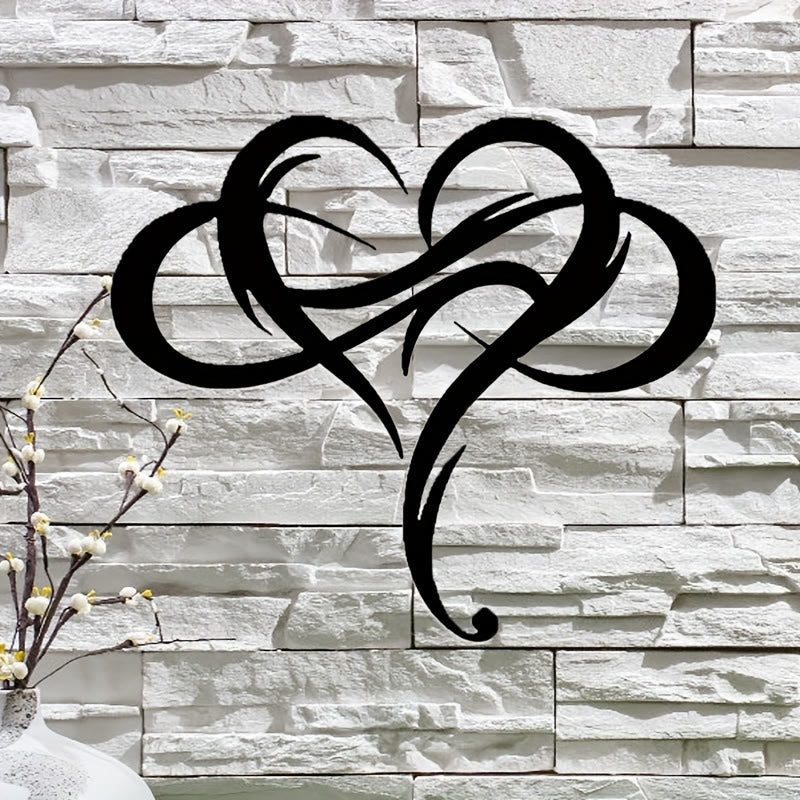 FuAttract Love Eternity & Endless Connection Heart Infinity Metal Wall Decor Home Art Decor - image 1