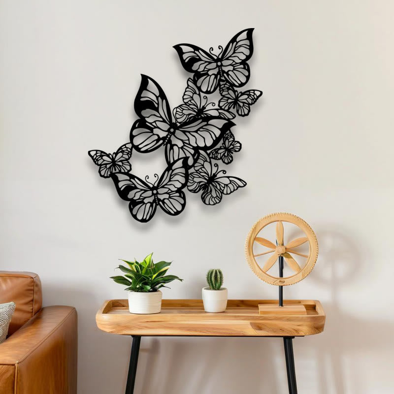 FuAttract Elegance Freedom & Harmonious Butterfly Metal Wall Decor Home Art Decor - image 0