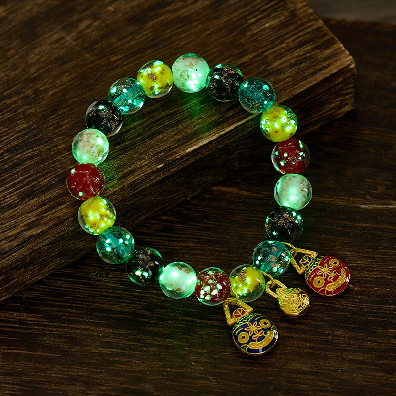 FuAttract Wealth Abundance & Luck Money Beast Charm Multicolor Glazed Beaded Bracelet - image 4