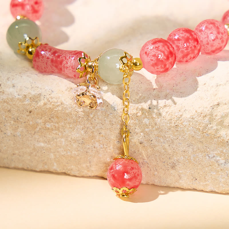 FuAttract Love Harmony & Charming Energy Strawberry Quartz Bracelet - image 5