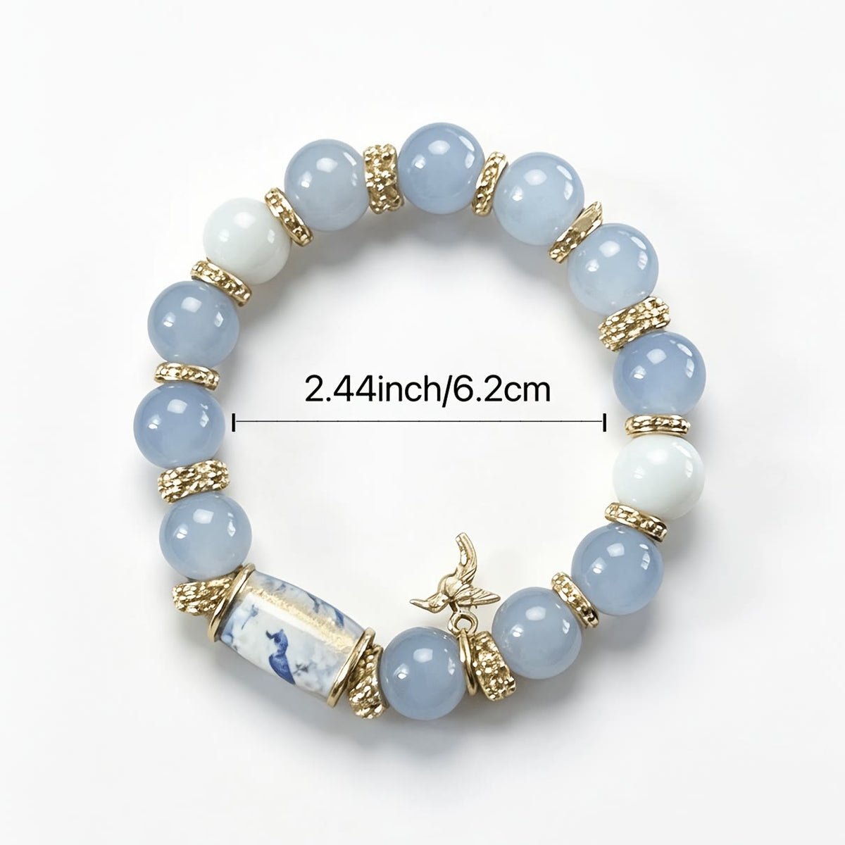 FuAttract Abundance Joy & Blooming Energy – Bee Bird Spring Garden Glaze Zinc Alloy Bracelet - image 11