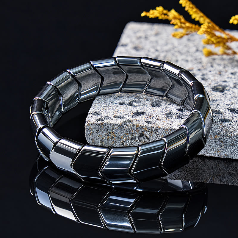 FuAttract Stability Grounding & Confidence Hematite Small S Wave Magnetic Bracelet - image 13
