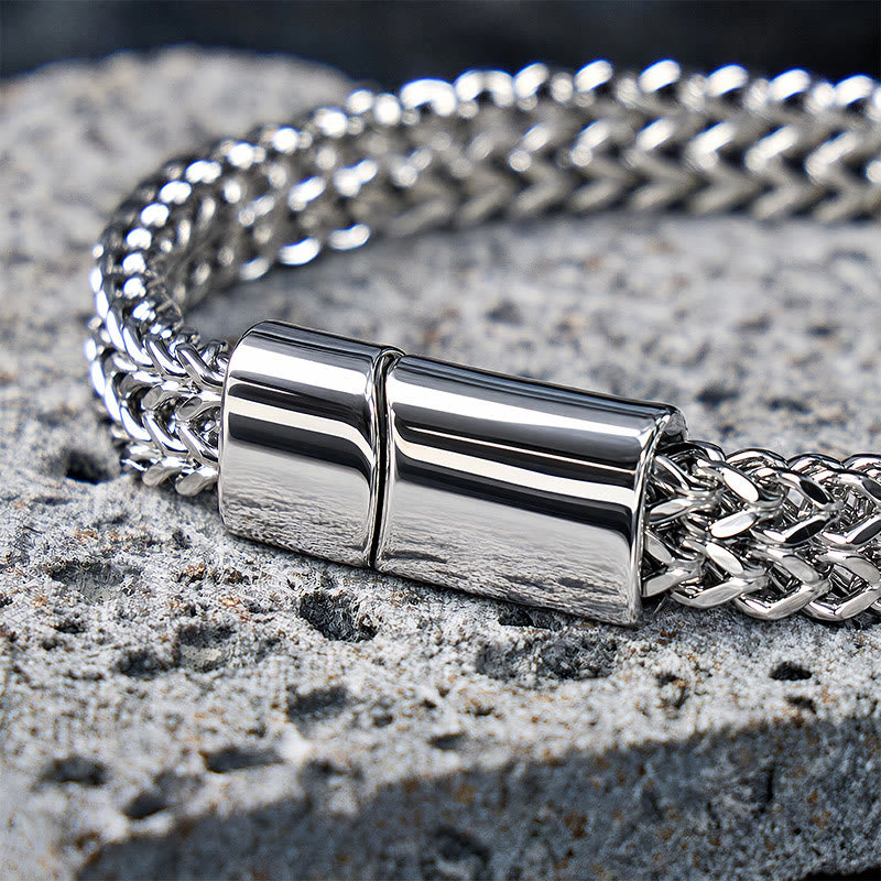 FREE Today: Strength Stability & Connection Woven Square Reversible Stainless Steel Bracelet - image 7