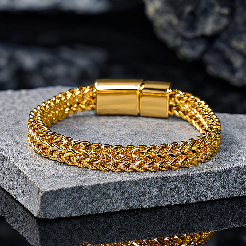 FuAttract Strength Stability & Connection Woven Square Reversible Stainless Steel Bracelet - image 17