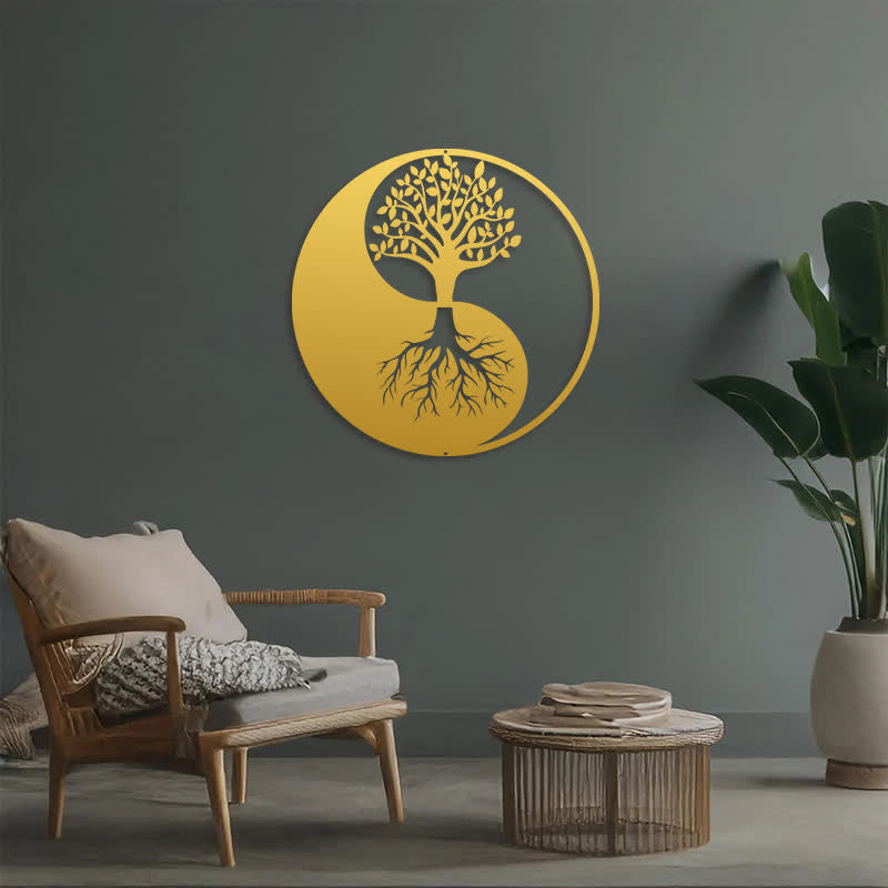 FuAttract Growth Serenity & Sacred Yin Yang Tree of Life Metal Wall Decor Home Art Decor - image 22