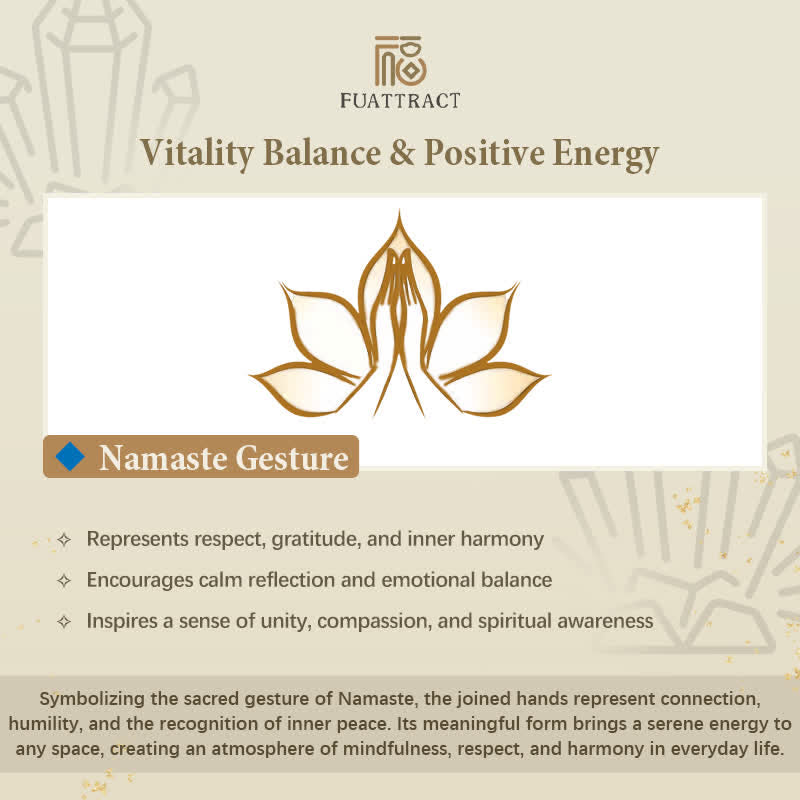 FuAttract Harmony Peace & Sacred Namaste Gesture Lotus Metal Wall Decor Home Art Decor - image 11