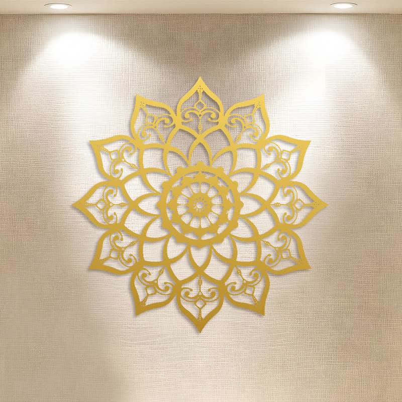FuAttract Wisdom Peace & Spiritual Lotus Mandala Metal Wall Decor Home Art Decor - image 13