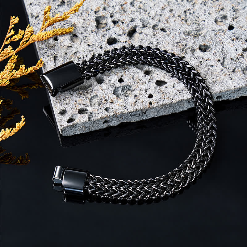 FuAttract Strength Stability & Connection Woven Square Reversible Stainless Steel Bracelet - image 22