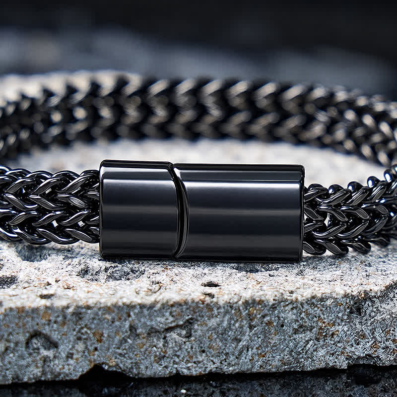 FuAttract Strength Stability & Connection Woven Square Reversible Stainless Steel Bracelet - image 25