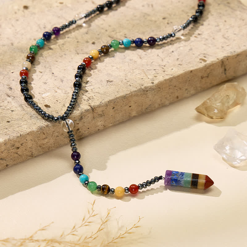 FuAttract Harmony Clarity & Inner Peace Seven Chakra Crystal Pendant Healing Necklace - image 1
