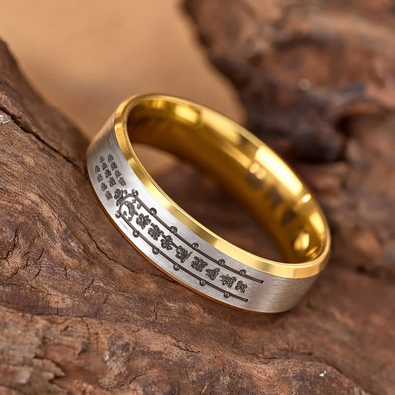FuAttract Fortune Prosperity & Feng Shui Stainless Steel Five-Way God of Wealth Ring - image 3