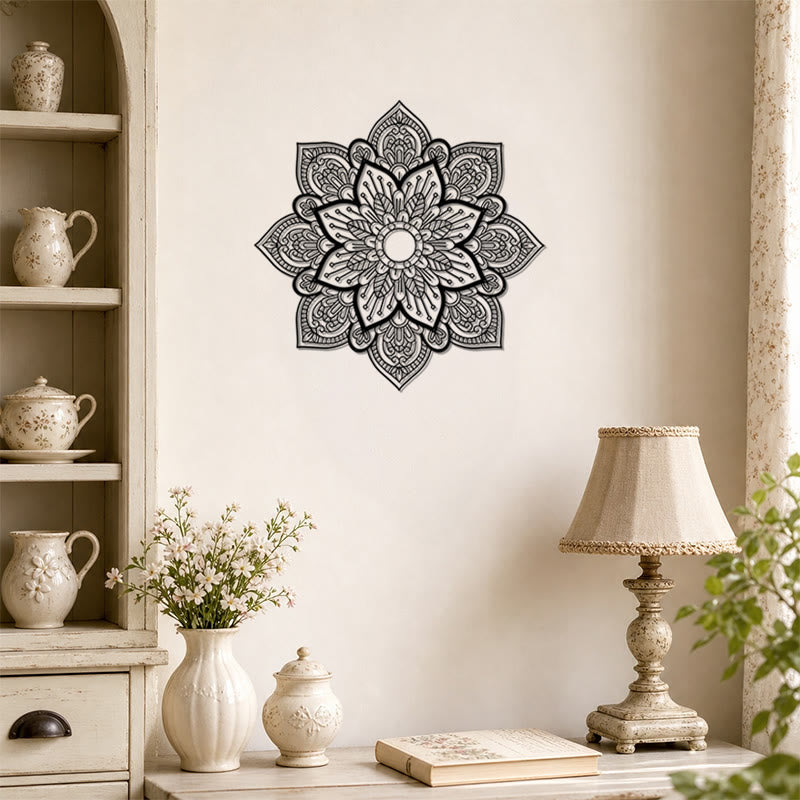FuAttract Serenity Balance & Spiritual Harmony Mandala Flower Metal Wall Home Art Decor - image 6