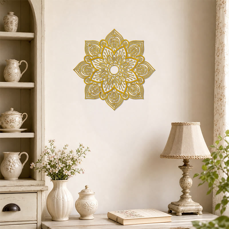 FuAttract Serenity Balance & Spiritual Harmony Mandala Flower Metal Wall Home Art Decor - image 14